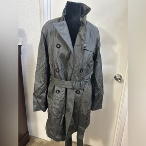 Sag Harbor Men's Charcoal Trench Coat